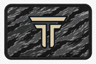 Tiger Stripe Urban Night patch, grey and black tiger stripe camo with the TRPHY mark
